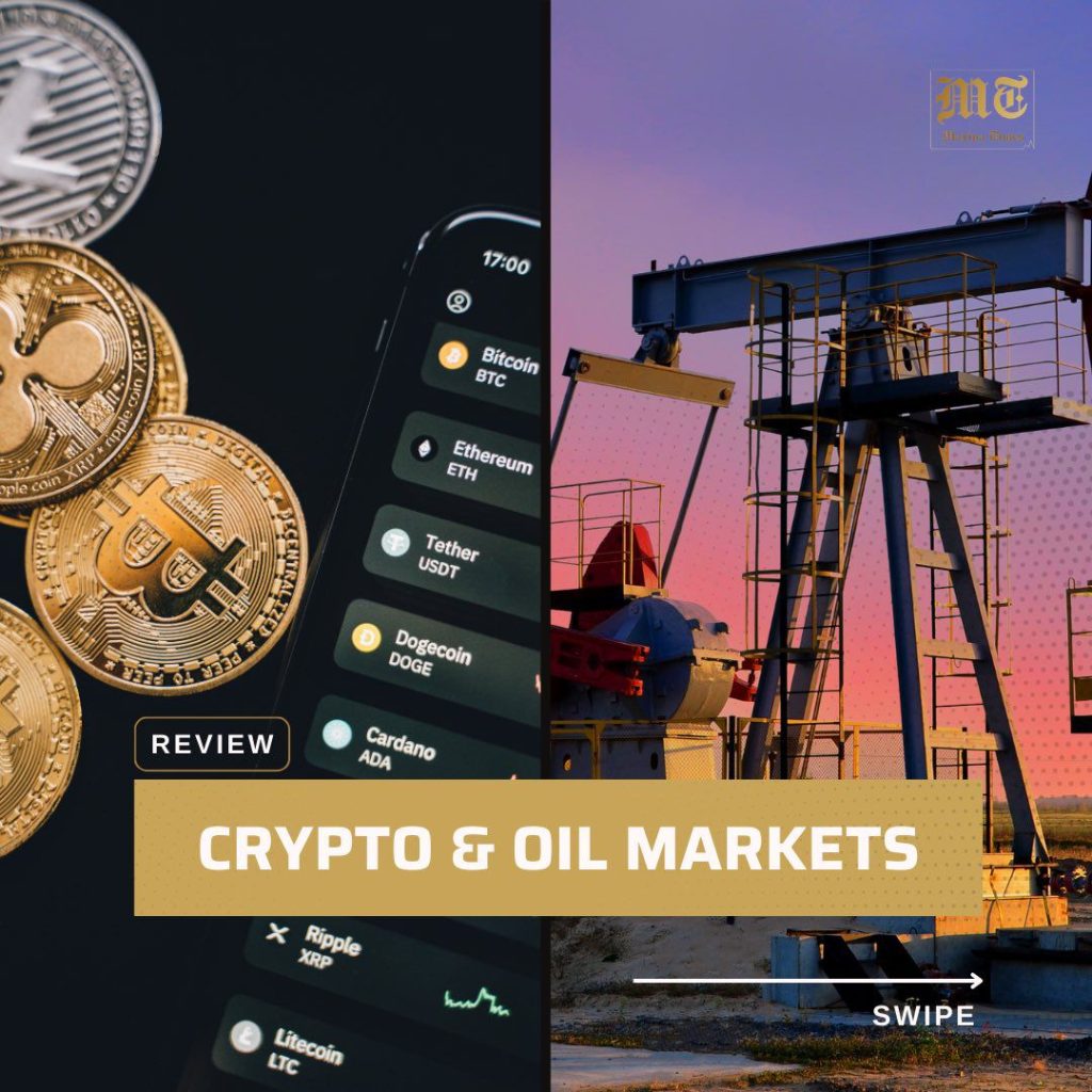 crypto and oil markets