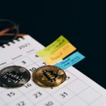 bitcoins on calendar
