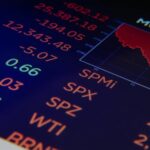 black and blue digital screen