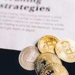 bitcoins in close up shot